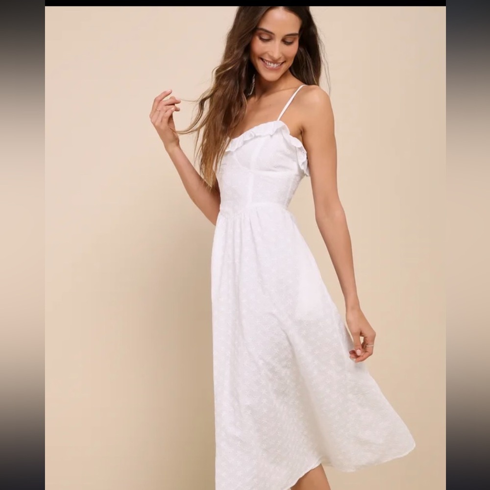 Lulu white cotton dress